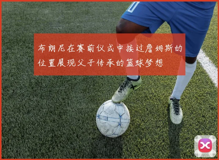 布朗尼在赛前仪式中接过詹姆斯的位置展现父子传承的篮球梦想